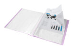Protege-documents liderpapel polypropylene couverture      flexible 40 pochettes fixes   a4 220x297mm lavande opaque – Image 7