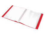 Protege-docs liderpapel kangourou personnalisable     polypro 20 pochettes fixes a4 210x297mm rouge translucide – Image 8
