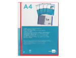 Protege-docs liderpapel kangourou personnalisable     polypro 20 pochettes fixes a4 210x297mm rouge translucide – Image 2