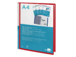 Protege-docs liderpapel kangourou personnalisable     polypro 20 pochettes fixes a4 210x297mm rouge translucide – Image 5