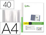 Protege-docs liderpapel kangourou personnalisable     polypro 40 pochettes fixes a4 210x297mm transparent