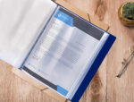 Protege-docs liderpapel kangourou personnalisable     polypro 40 pochettes fixes a4 210x297mm bleu translucide – Image 8