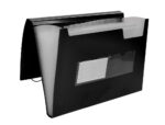 Trieur liderpapel polypropylene a4 210x297 mm 700 microns   13 compartiments fermeture    elastique coloris noir opaque – Image 5