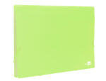 Trieur liderpapel polypro a4 210x297mm 700 microns 13 compartiments fermeture elastique  coloris jaune fluo opaque – Image 3