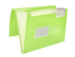 Trieur liderpapel polypro a4 210x297mm 700 microns 13 compartiments fermeture elastique  coloris jaune fluo opaque – Image 5