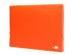 Trieur liderpapel polypro a4 210x297mm 700 microns 13 compartiments fermeture elastique  coloris orange fluo opaque – Image 4