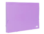 Trieur liderpapel polypro a4 210x297mm 700 microns 13 compartiments fermeture elastique  coloris lavande opaque – Image 3