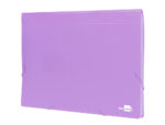 Trieur liderpapel polypro a4 210x297mm 700 microns 13 compartiments fermeture elastique  coloris lavande opaque – Image 4