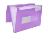 Trieur liderpapel polypro a4 210x297mm 700 microns 13 compartiments fermeture elastique  coloris lavande opaque – Image 5
