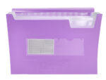 Trieur liderpapel polypro a4 210x297mm 700 microns 13 compartiments fermeture elastique  coloris lavande opaque – Image 6