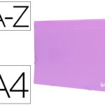Trieur liderpapel polypro a4 210x297mm 700 microns 13 compartiments fermeture elastique  coloris lavande opaque