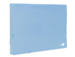 Trieur liderpapel polypro a4 210x297mm 700 microns 13 compartiments fermeture elastique  coloris bleu ciel opaque – Image 3