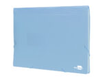 Trieur liderpapel polypro a4 210x297mm 700 microns 13 compartiments fermeture elastique  coloris bleu ciel opaque – Image 4