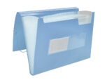 Trieur liderpapel polypro a4 210x297mm 700 microns 13 compartiments fermeture elastique  coloris bleu ciel opaque – Image 5