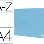 Trieur liderpapel polypro a4 210x297mm 700 microns 13 compartiments fermeture elastique  coloris bleu ciel opaque