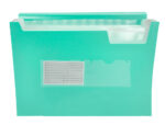 Trieur liderpapel polypro a4 210x297mm 700 microns 13 compartiments fermeture elastique  coloris vert pomme opaque – Image 6
