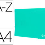 Trieur liderpapel polypro a4 210x297mm 700 microns 13 compartiments fermeture elastique  coloris vert pomme opaque