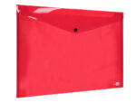 Pochette enveloppe liderpapel polypropylene 180 microns a3  420x297mm 50f fermeture       bouton resistant rouge – Image 5