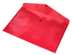 Pochette enveloppe liderpapel polypropylene 180 microns a3  420x297mm 50f fermeture       bouton resistant rouge – Image 7