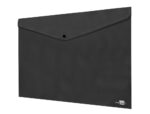 Pochette enveloppe liderpapel polypropylene 180 microns a3  420x297mm 50f fermeture       bouton resistant noir opaque – Image 4