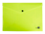 Pochette enveloppe liderpapel polypropylene 180 microns a4  97x210mm 50f fermeture bouton jaune fluo opaque – Image 3