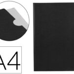 Pochette coin liderpapel polypropylene 180 microns a4  210x297mm capacite 20f        coloris noir opaque