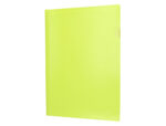 Pochette coin liderpapel polypropylene 180 microns a4  210x297mm capacite 20f        coloris jaune fluo – Image 3