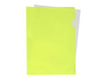 Pochette coin liderpapel polypropylene 180 microns a4  210x297mm capacite 20f        coloris jaune fluo – Image 5