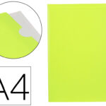 Pochette coin liderpapel polypropylene 180 microns a4  210x297mm capacite 20f        coloris jaune fluo