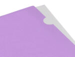 Pochette coin liderpapel polypropylene 180 microns a4  210x297mm capacite 20f        coloris lavande opaque – Image 7