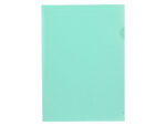 Pochette coin liderpapel polypropylene 180 microns a4  210x297mm capacite 20f        coloris vert pomme opaque – Image 2