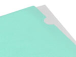 Pochette coin liderpapel polypropylene 180 microns a4  210x297mm capacite 20f        coloris vert pomme opaque – Image 6
