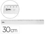 Regle liderpapel plastique incassable transparent 30 cm