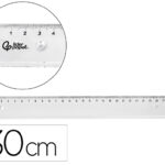 Regle liderpapel plastique incassable transparent 30 cm