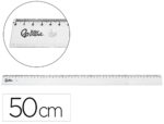 Regle liderpapel plastique incassable transparent 50 cm