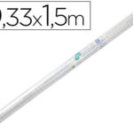 Couvre-livres liderpapel adhésif repositionnable 0.33x1.50m rouleau plastique 50 microns