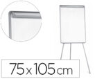 Chevalet conférence q-connect tableau magnétique 70x100cm cadre plastique pince bloc papier auget porte-marqueurs