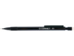Porte-mine q-connect 0,5mm corps plastique noir embout gomme 3 mines hb agrafe noire – Image 2