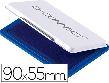 Recharge tampon q-connect économique nº3 90x55mm coloris bleu