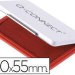 Recharge tampon q-connect économique nº3 90x55mm coloris rouge