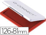 Recharge tampon q-connect économique nº1 126x81mm coloris rouge