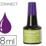 Encre à tampons q-connect pour feutre ou mousse coloris violet flacon 28ml
