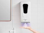 Distributeur gel et savon q-connect automatique 1000 ml 13x11,5x27 cm coloris blanc – Image 2