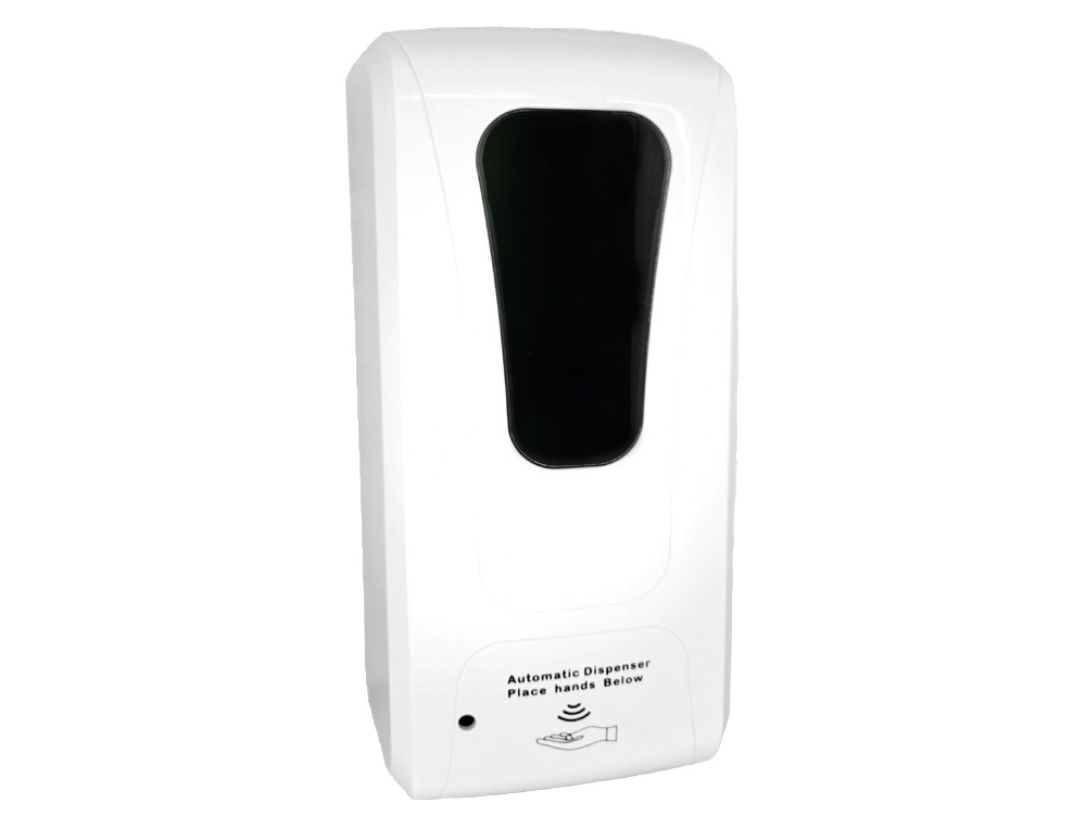 9160225g-1.jpg Distributeur gel et savon q-connect automatique 1000 ml 13x11,5x27 cm coloris blanc – Image 1