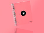 Cahier spirale antartik a4 100g couverture rembordee     seyes sans bandes 4 trous     coloris corail – Image 9