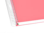 Cahier spirale antartik a4 100g couverture rembordee     seyes sans bandes 4 trous     coloris corail – Image 8