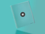 Cahier spirale antartik a4 100g couverture rembordee     seyes sans bandes 4 trous     coloris menthe – Image 9