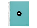 Cahier spirale antartik a4 100g couverture rembordee     seyes sans bandes 4 trous     coloris menthe – Image 2