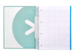 Cahier spirale antartik a4 100g couverture rembordee     seyes sans bandes 4 trous     coloris menthe – Image 7
