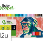 Pastels tendres liderpapel corps rond coloris assortis   etui 12 unites